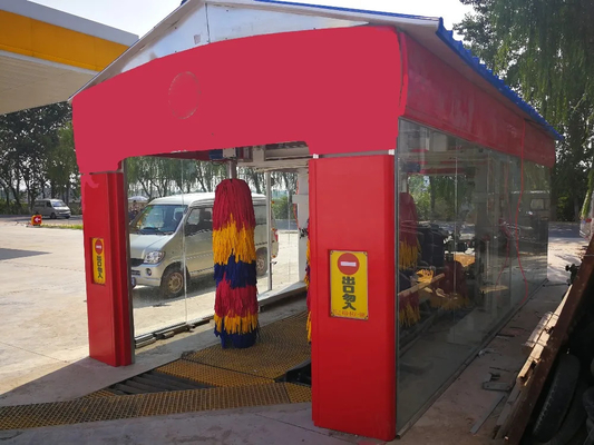 Máquina de lavar automóveis automática de tipo túnel inteligente grande com 9 escovas