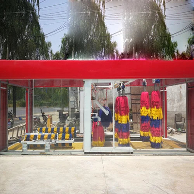 Máquina de lavar automóveis automática de tipo túnel inteligente grande com 9 escovas