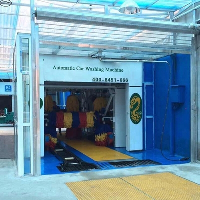 Sistemas automáticos de lavagem de automóveis de tipo túnel de aço inoxidável com 9 escovas