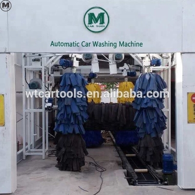 Sistemas automáticos de lavagem de automóveis de tipo túnel de aço inoxidável com 9 escovas