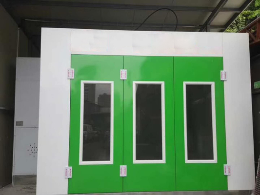 Lâmpadas LED de 48pcs e ventilador de escape de 7,5KW CE aprovado Spray Booth para pintura automotiva