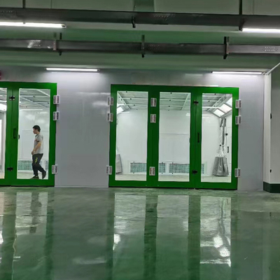 Lâmpadas LED de 48pcs e ventilador de escape de 7,5KW CE aprovado Spray Booth para pintura automotiva