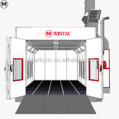 NM Disc Dia. Cabine de pintura de automóveis europeu com luzes LED e homologação CE
