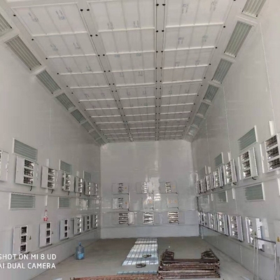 Dimensão interna 15000*5000*5000 mm Quarto de cozimento a vapor para requisitos de pintura de camiões/autocarros