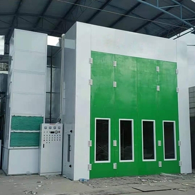 Sala de pintura de caminhões de 15 m 2024 CE Approvado Bus Spray Booth com velocidade do ar m/s de 0.2-0.3