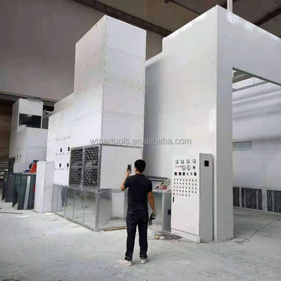 Sala de pintura de caminhões de 15 m 2024 CE Approvado Bus Spray Booth com velocidade do ar m/s de 0.2-0.3