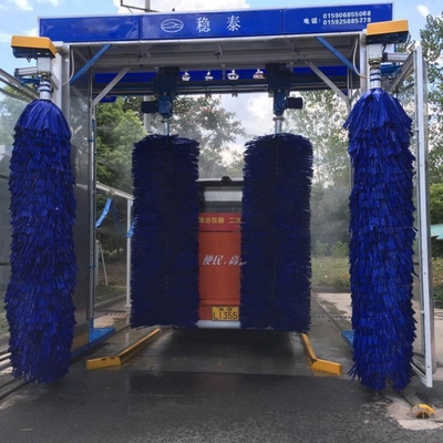 Máquina de limpeza automática de ônibus azul Gantry Tamanho 2150 * 5750 * 5355mm personalizável