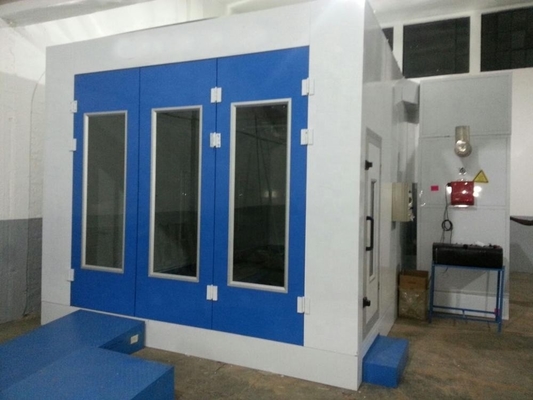 Cabine de pulverização de automóveis com sistema de circulação de ar com certificação CE 1 x 7,5 kW ventilador de entrada de acionamento direto
