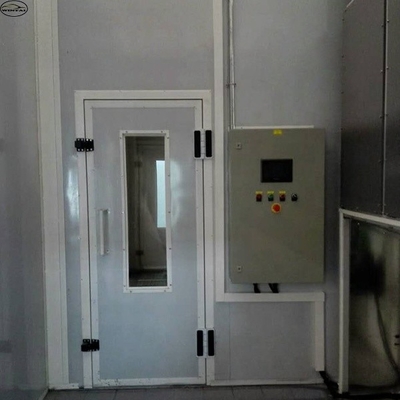 Controle de poluição Máquina de pintura de automóveis de automóveis aprovada CE Cabine de pulverização de automóveis com ventilador de tipo europeu