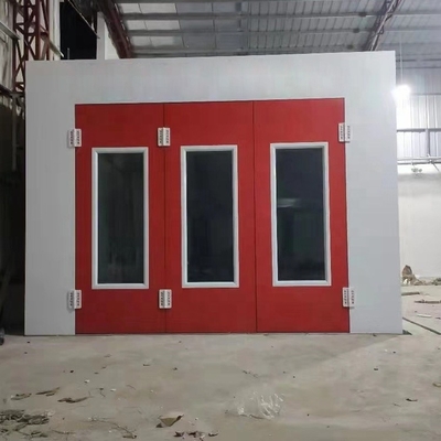 Controle de poluição Máquina de pintura de automóveis de automóveis aprovada CE Cabine de pulverização de automóveis com ventilador de tipo europeu