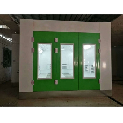 Controle de poluição Máquina de pintura de automóveis de automóveis aprovada CE Cabine de pulverização de automóveis com ventilador de tipo europeu