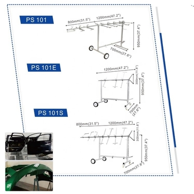 Bloqueio de rodas metálicas Auto Body Bumper Stand para pintura de carros e peças