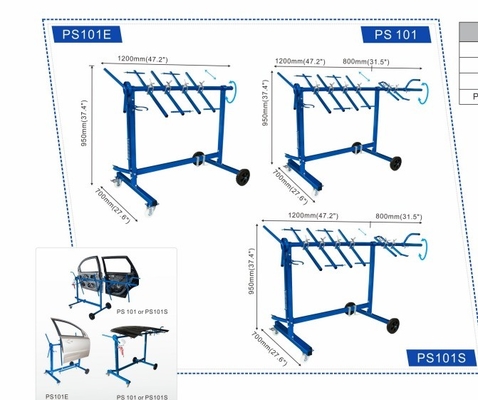 Alta estabilidade Multi-Angular Auto Paint Rack Removível Com Capacidade de 34kg