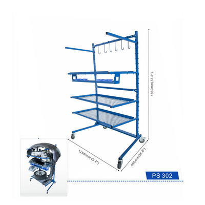 Fácil de montagem de carro parachoque de pintura Stand ajustável para reparação e pintura