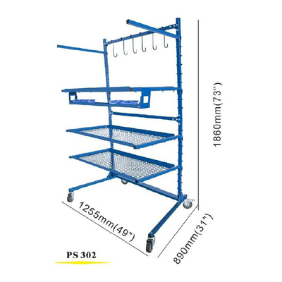 Fácil de montagem de carro parachoque de pintura Stand ajustável para reparação e pintura