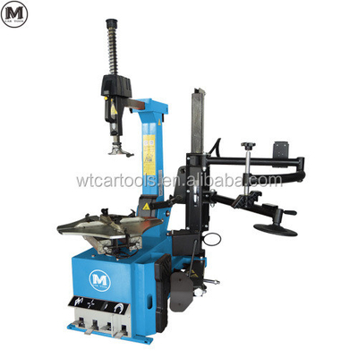 Potente motor de 1,1KW de câmbio de pneus de automóveis 220V inclinado para trás com braços de ajuda