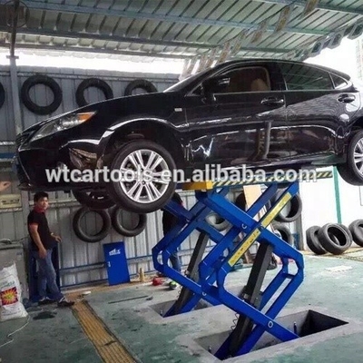 45 segundos Tempo de elevação Tesoura Elevador de carro portátil para equipamentos de garagem 3,5 toneladas