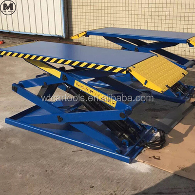 61"/1550mm comprimento da plataforma 3 toneladas elevador de carro portátil com cilindro duplo