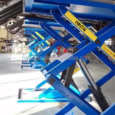 61"/1550mm comprimento da plataforma 3 toneladas elevador de carro portátil com cilindro duplo