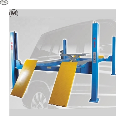 Elevador de carro de quatro postes ajustável para alinhamento de rodas Altura mínima 210 mm Voltagem 220V/380V