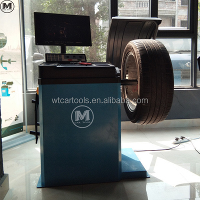 Máquina de equilíbrio de pneus totalmente automática 0,37kw 220v para equilíbrio de velocidade