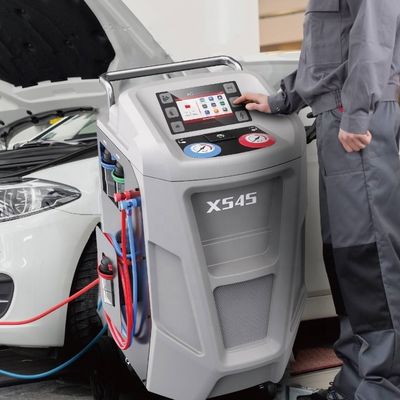 7" máquina de carregamento do gás da C.A. da maquinaria da recuperação do gás do líquido refrigerante da C.A. do carro do tela táctil de 7"