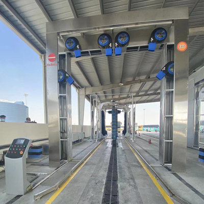 Máquina de lavar de autocarros e caminhões de metal galvanizado Altura automática 4200 mm