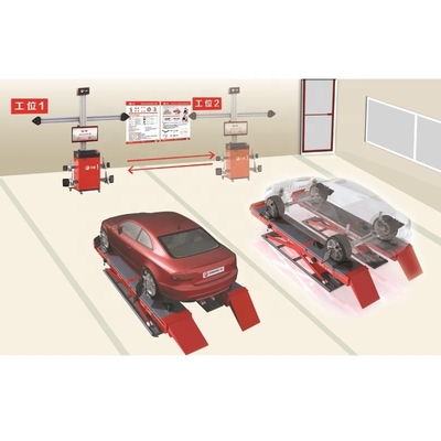 Sunshine Aligner Equipamento móvel de alinhamento de rodas com tela dupla e ADAS opcional