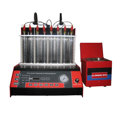 8 cilindros Injetor Tester e máquina de limpeza 4L volume do tanque de líquido de teste