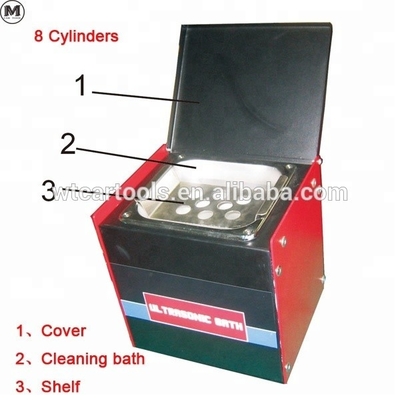 8 cilindros Injetor Tester e máquina de limpeza 4L volume do tanque de líquido de teste