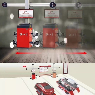 Sunshine Aligner Equipamento móvel de alinhamento de rodas com tela dupla e ADAS opcional