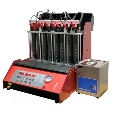6 cilindros Injetor Tester e limpador com 600sec tempo de injecção e 250W de potência