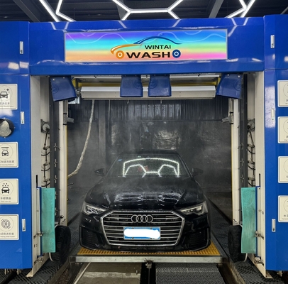 Sistema automático de lavagem de automóveis galvanizado com sistema de secagem