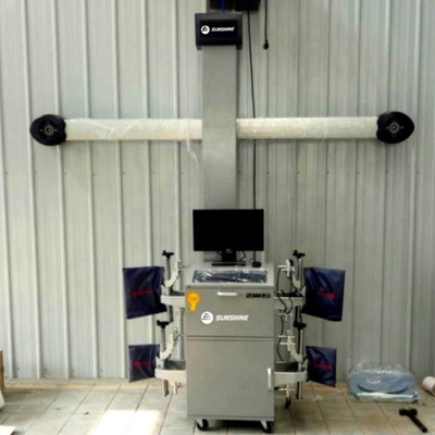 Máquina de alinhamento de rodas 3D de alta precisão Operação estável com pinça de 4 pés