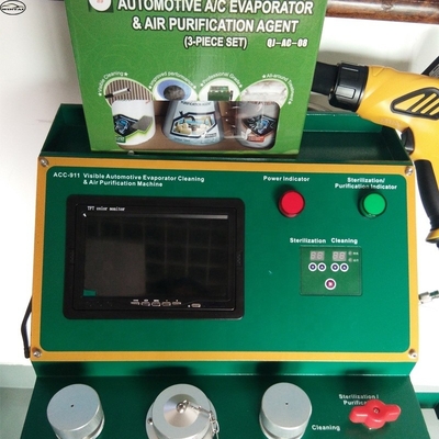 Máquina de limpeza de bobinas de evaporador de metal ACC-911 220V com tubo de névoa de 3 m