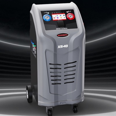 Máquina de recuperação de refrigerante AC cinza a vácuo para R134a e 1234yf