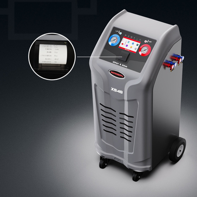 Máquina de recuperação de refrigerante AC cinza a vácuo para R134a e 1234yf