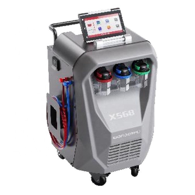 3/8HP Compressor X568 Automóvel Máquina de Recuperação AC Com Função de descarga e Impressora incorporada