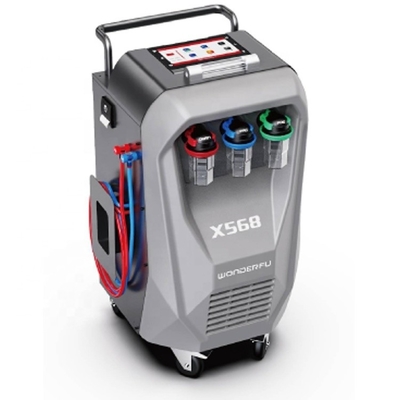 3/8HP Compressor X568 Automóvel Máquina de Recuperação AC Com Função de descarga e Impressora incorporada
