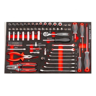 BESITA 6857 78pcs Auto Mecânico Conjunto de Ferramentas Personalizável Para Garagem Auto Reparação