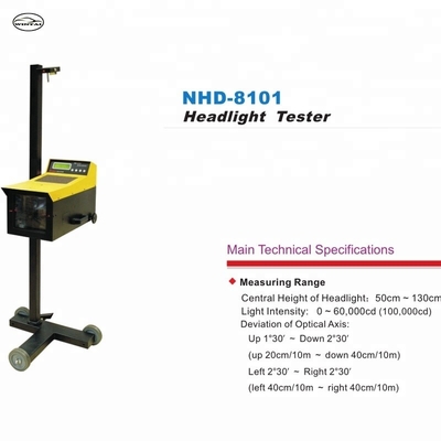 Máquina de ensaio de faróis AC220V NHD-8101 para automóveis e motocicletas
