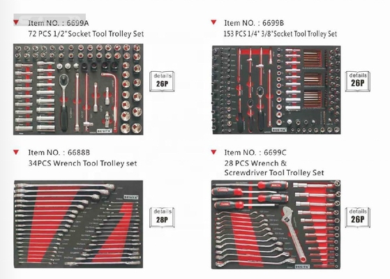 5pcs Roda Ferramenta de Reparação de Carros Carrinho fácil e conveniente Reparações com 400 Pcs Ferramentas