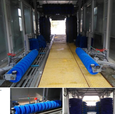 Tipo de túnel Máquina automática de lavar carros com 14 escovas EVA Escovas Equipamento automático de lavagem de carros