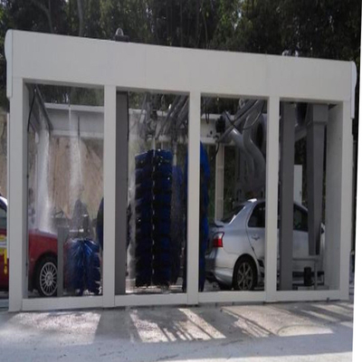 Sete escovas Máquina automática de lavagem de automóveis Máquina de lavagem de automóveis de alta pressão Sistema de controlo PLC Sistemas automatizados de lavagem de automóveis
