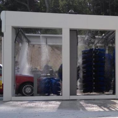 Sete escovas Máquina automática de lavagem de automóveis Máquina de lavagem de automóveis de alta pressão Sistema de controlo PLC Sistemas automatizados de lavagem de automóveis