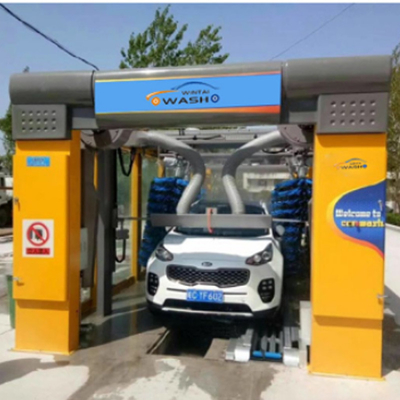 Máquina de lavagem de automóveis de túnel totalmente automática Máquina de lavagem de automóveis de alta pressão 10 escovas