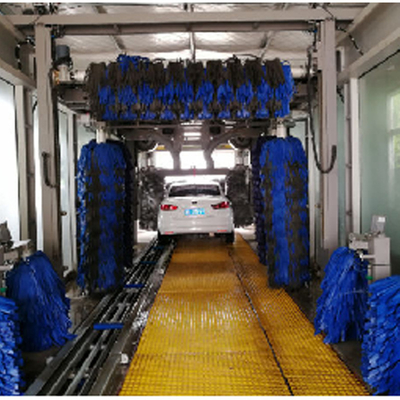 Tipo de túnel Máquina automática de lavar carros com 9 escovas EVA escovas Equipamento automático de lavagem de carros Alta qualidade Máquina automática de lavagem de carros Máquina de lavagem de carros de alta pressão