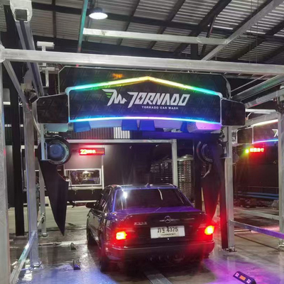Sistema de Lavagem de Carros Rollover Aço Inoxidável 304  Máquina de Lavagem de Carros Automática Sem Toque Robô de Lavagem de Carros Automático Sem Toque