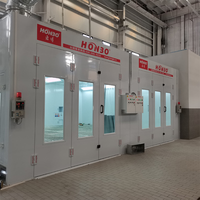 Cabine de pintura automotiva CE Aprovado Suporte de para-choque de carroceria com ventilador tipo europeu   sala de mistura de tinta automotiva