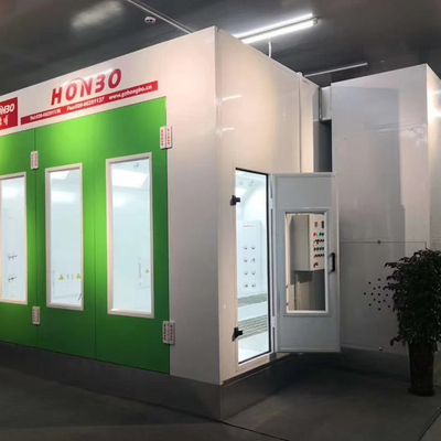 Cabine de pintura automotiva CE Aprovado Suporte de para-choque de carroceria com ventilador tipo europeu   sala de mistura de tinta automotiva